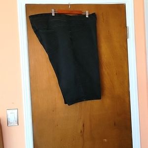 Black Bermuda denim shorts